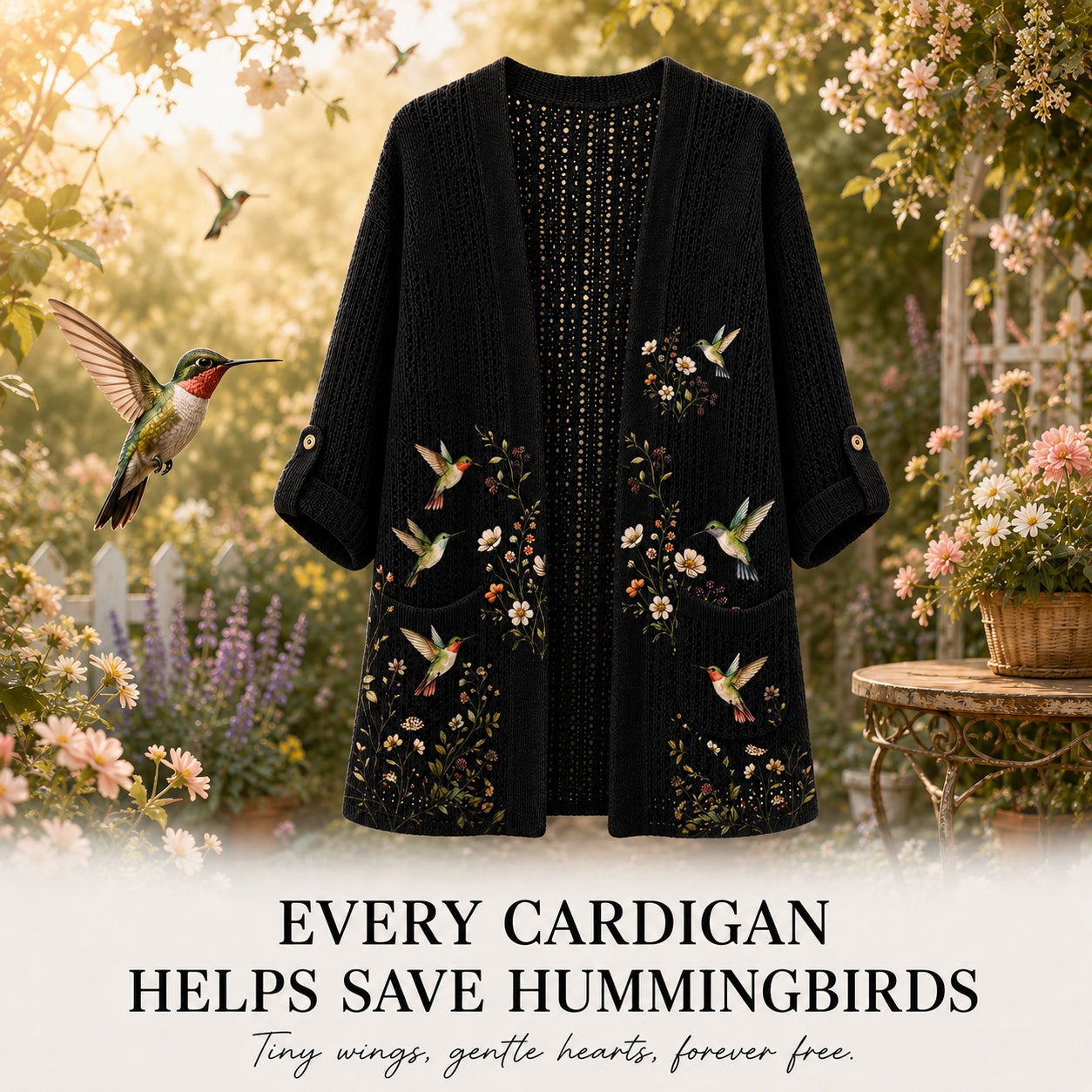Women's Hummingbird Summer Cardigan