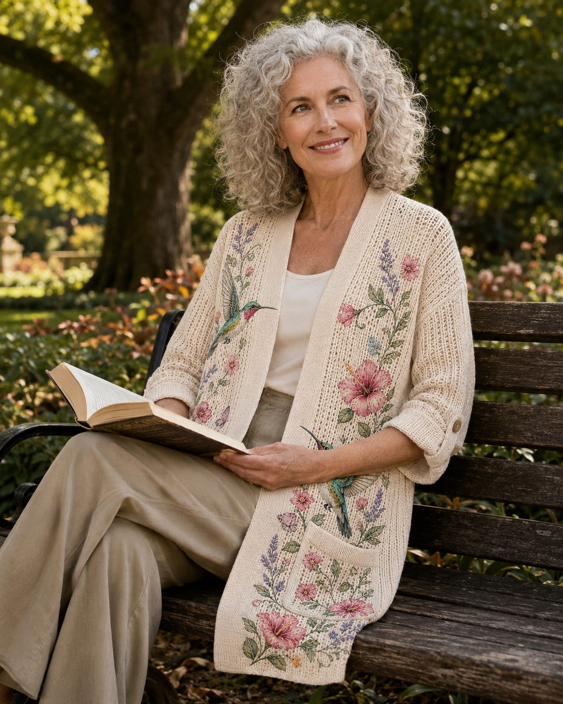 Women's Hummingbird Summer Knit Cardigan