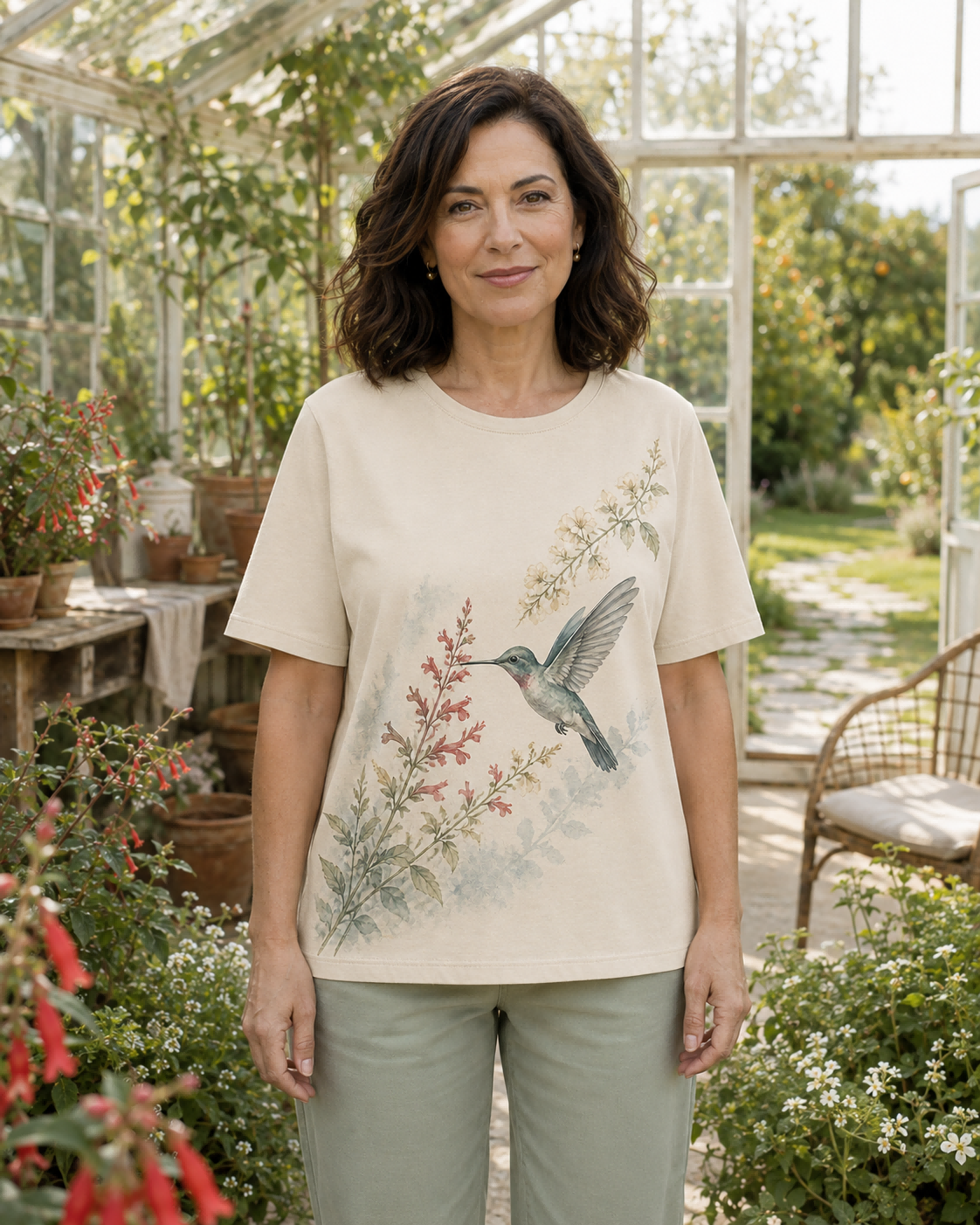 Women's Hummingbird Nectar Trail Summer Tee