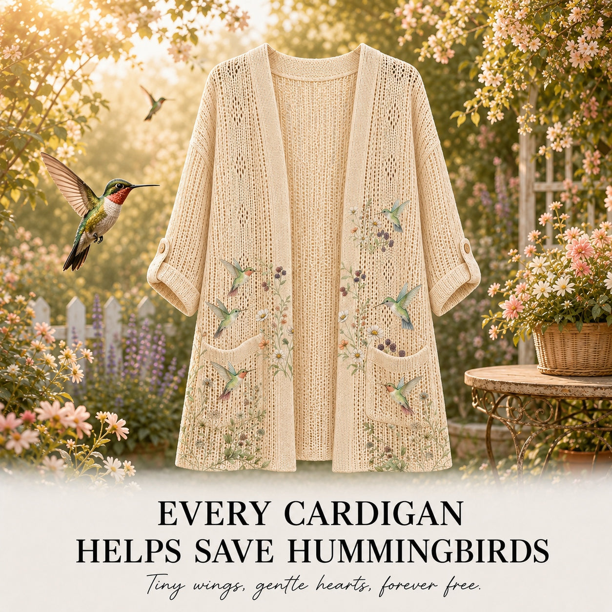 Women's Hummingbird Summer Cardigan