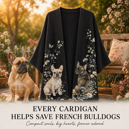 Women's French Bulldog Cardigan