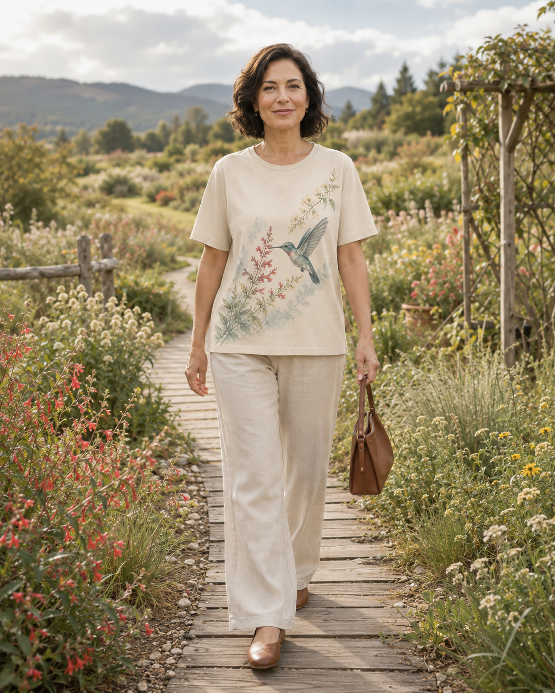 Women's Hummingbird Nectar Trail Summer Tee