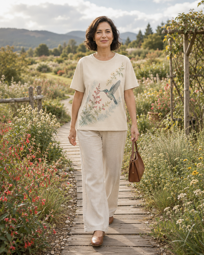 Women's Hummingbird Nectar Trail Summer Tee