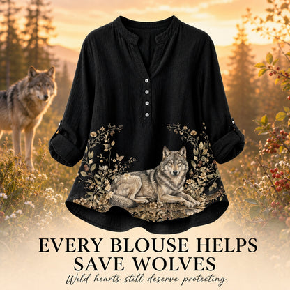 Women's Wolf Summer Blouse