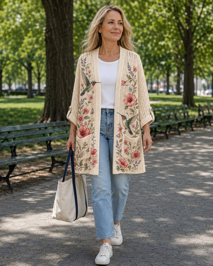Women's Hummingbird Summer Knit Cardigan