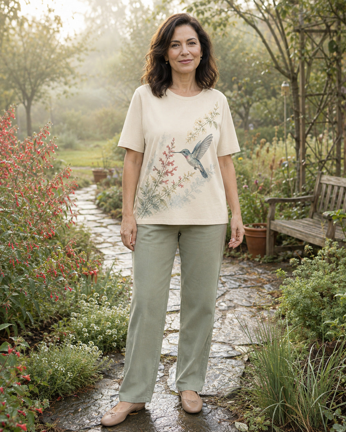 Women's Hummingbird Nectar Trail Summer Tee