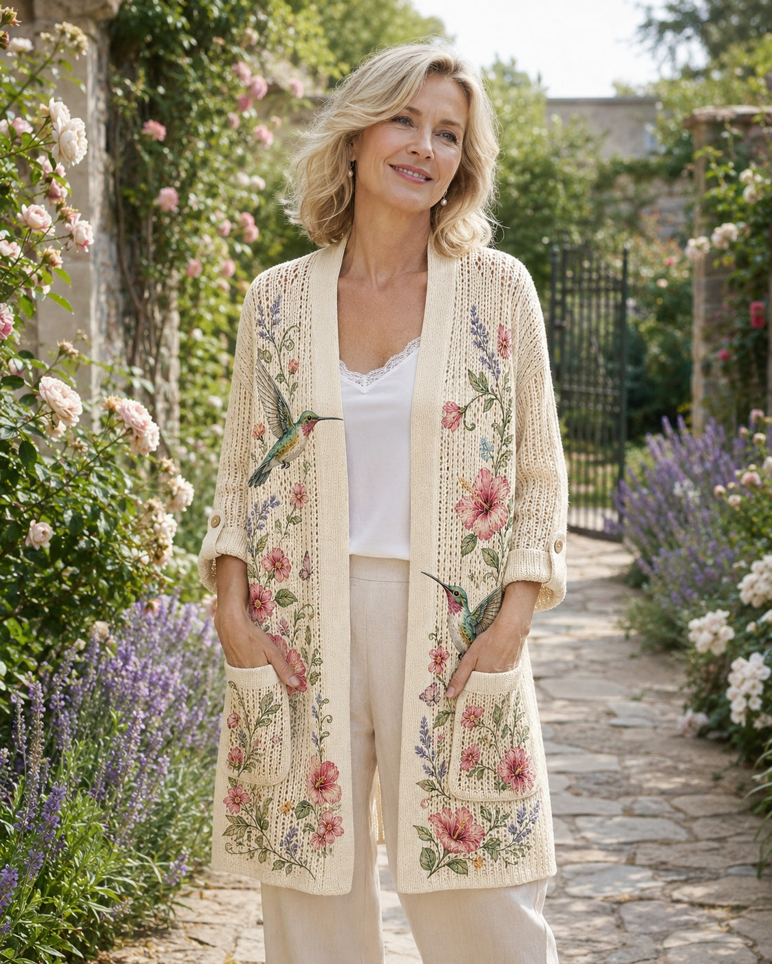 Women's Hummingbird Summer Knit Cardigan