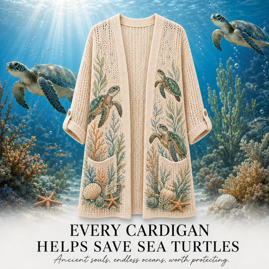 Women's Sea Turtle Summer Cardigan