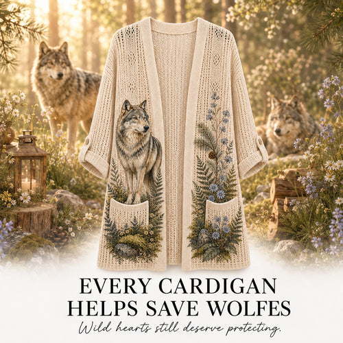 Women's Forest Wolf Summer Cardigan