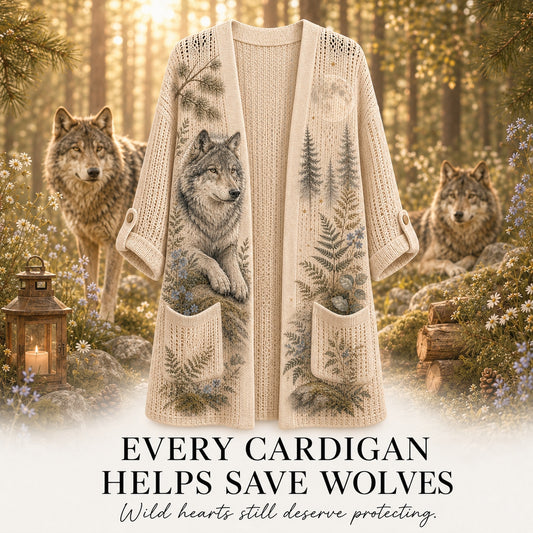Women's Guardian Wolf Summer Cardigan