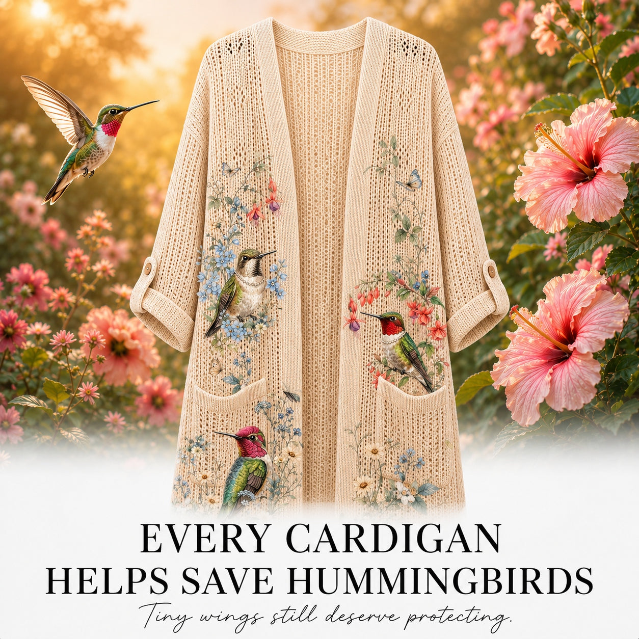 Women's Hummingbird Summer Cardigan