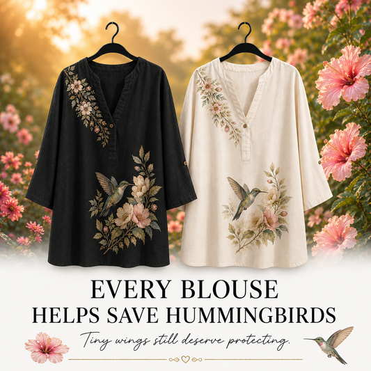Women's Hummingbird Summer Blouse