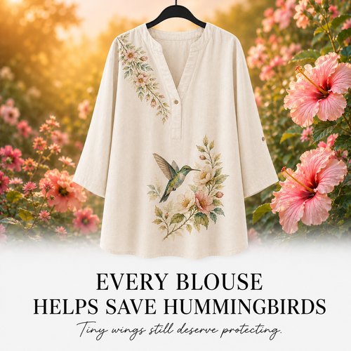 Women's Hummingbird Summer Blouse