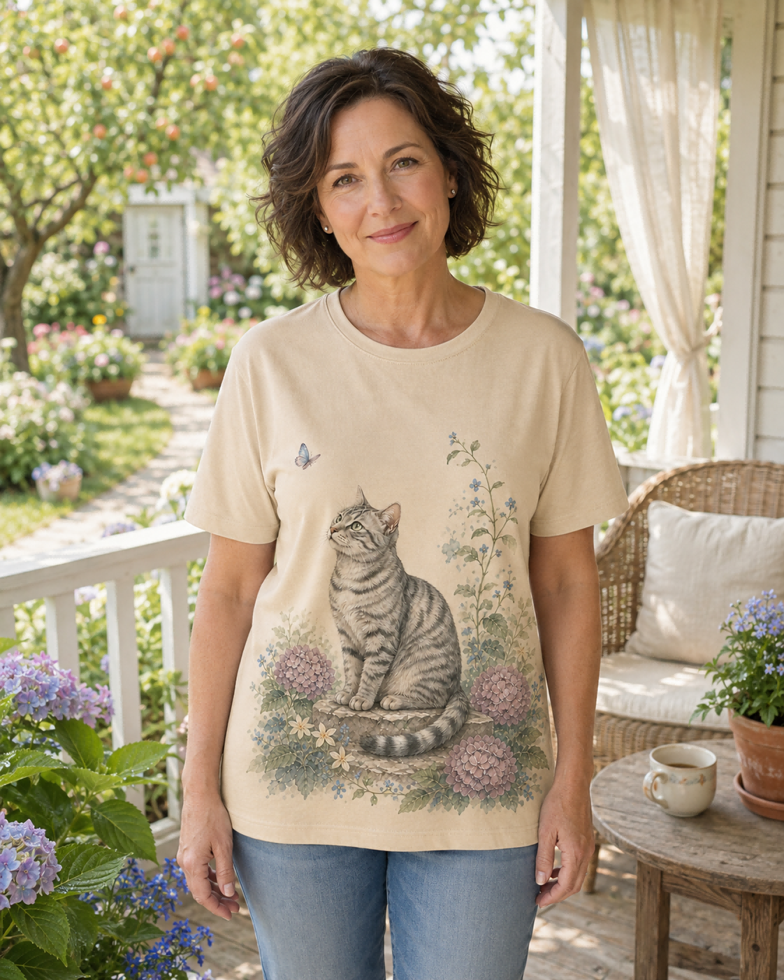 Women's Cat Tee lifestyle image 2