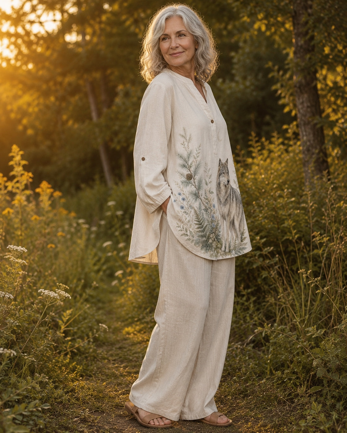 Women's Wolf Summer Blouse