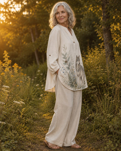 Women's Wolf Summer Blouse