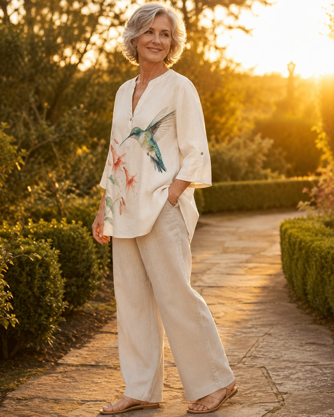 Women's Summer Hummingbird Blouse