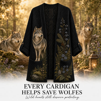 Women's Forest Wolf Summer Cardigan