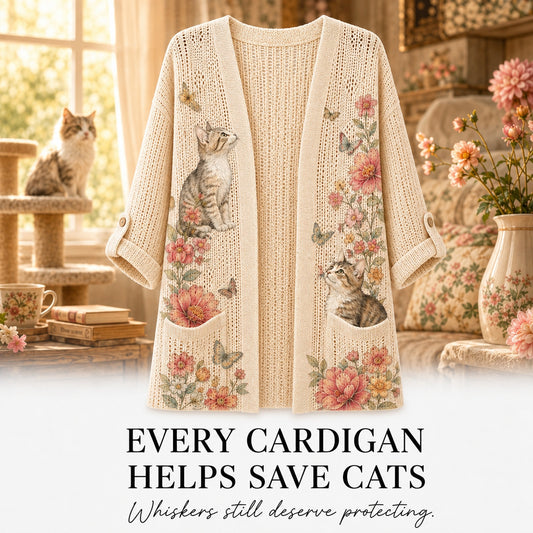 Women's Cat Summer Cardigan