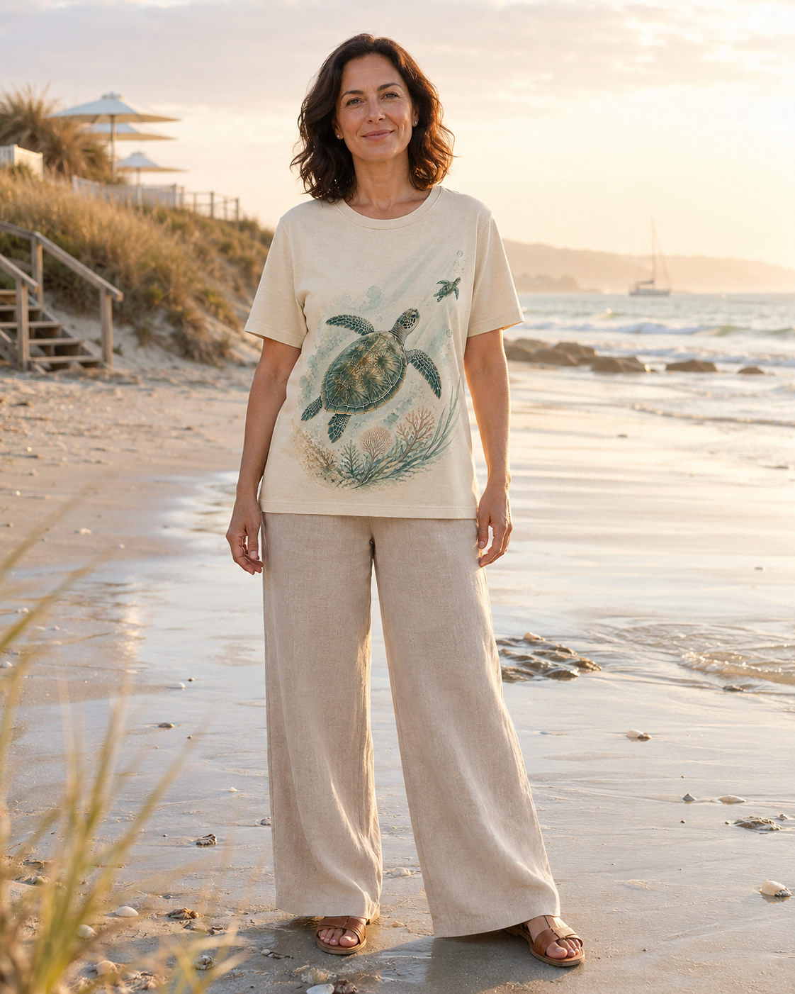 Women's Sea Turtle Tee lifestyle image 1