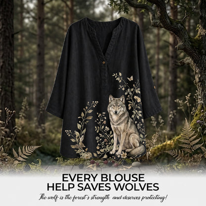 Women's Wolf Summer Blouse