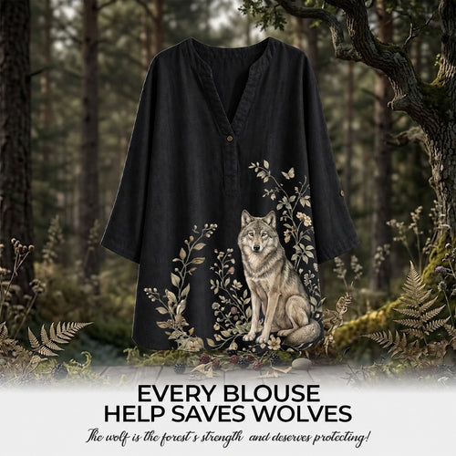 Women's Wolf Summer Blouse