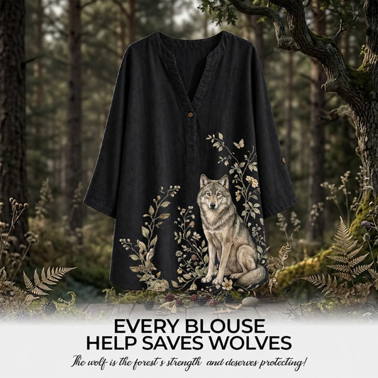 Women's Wolf Summer Blouse