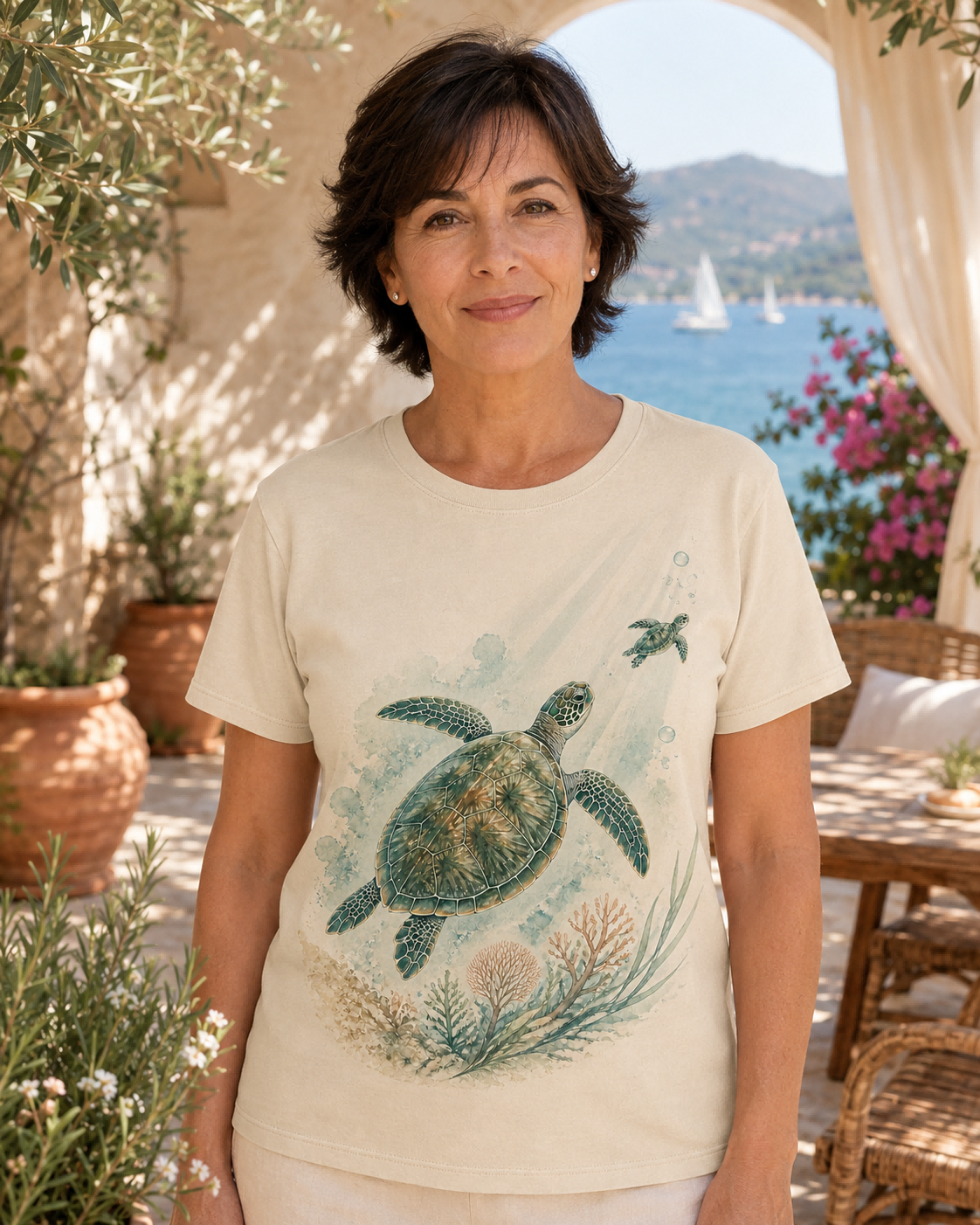 Women's Sea Turtle Tee lifestyle image 2