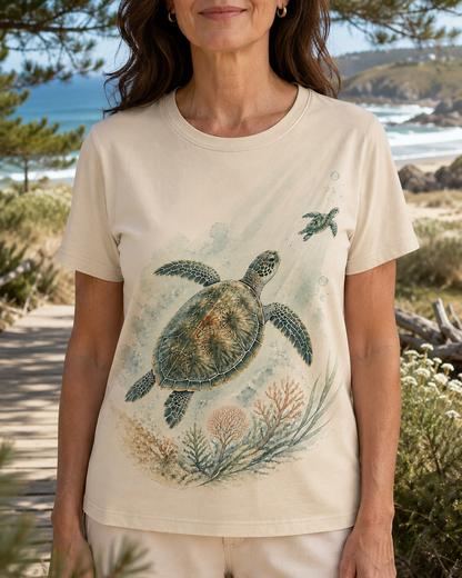 Women's Sea Turtle Tee lifestyle image 4