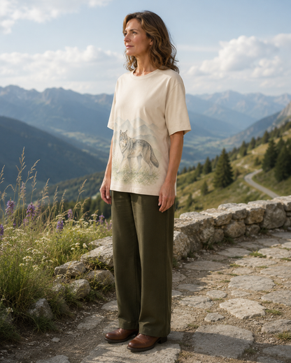Women's Wolf Mountain Meadow Summer Tee lifestyle image 2