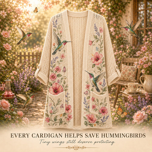 Women's Hummingbird Summer Knit Cardigan